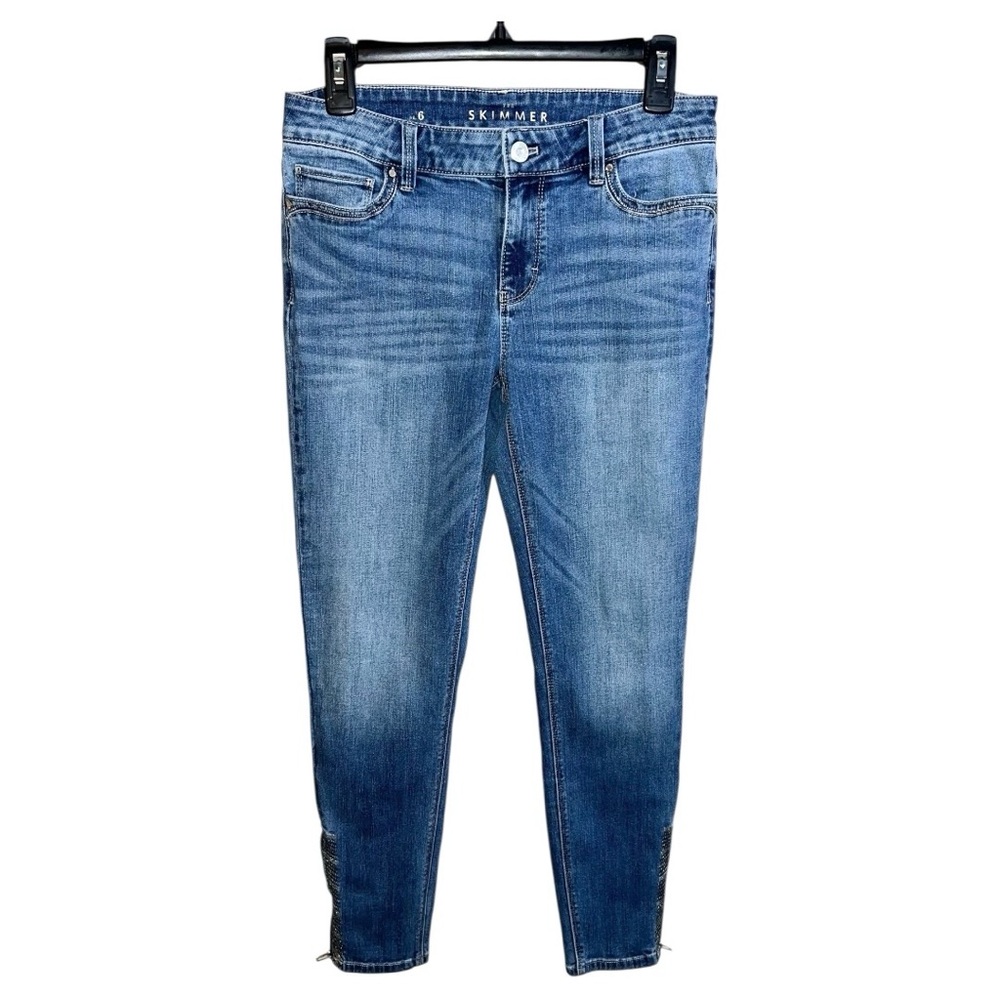 White House Black Market Jeans Women’s Size 6 Blue The Skimmer Jeans 30x28